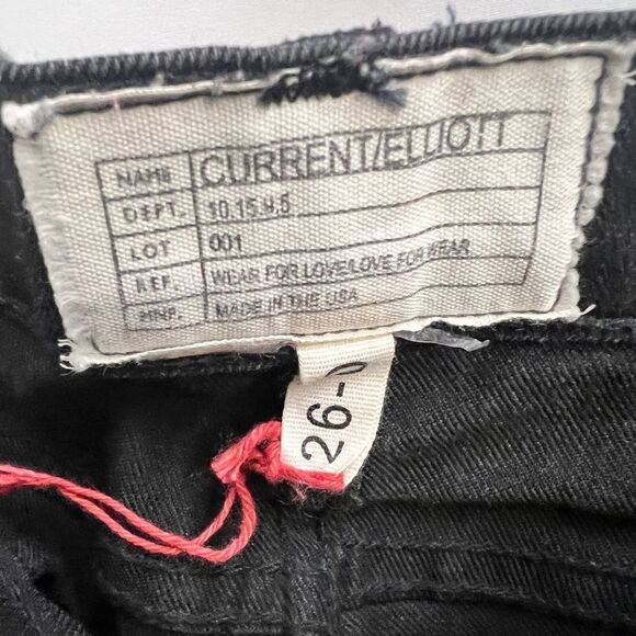 Current Elliott The Stiletto Polka Dot Jean Black - Picture 5 of 7